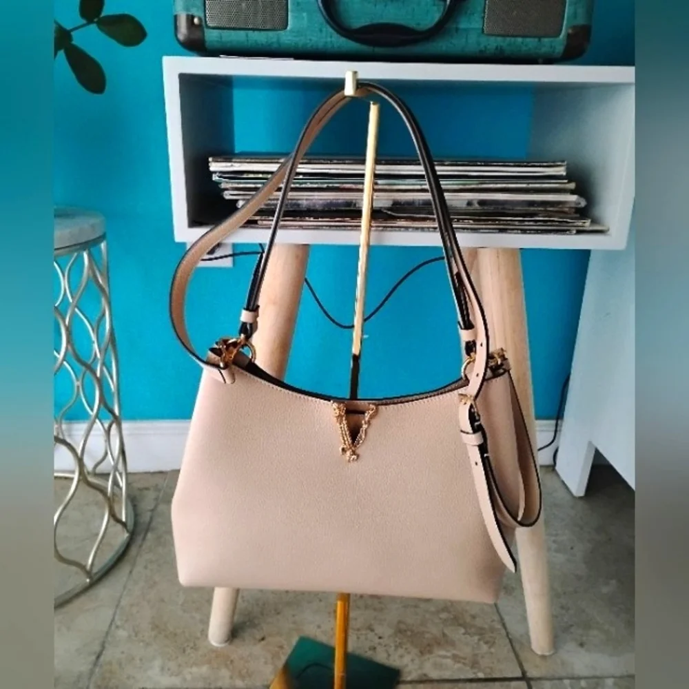 VERSACE Virtus Hobo Handbag/Crossbody w/Branded Dust Bag, NWOT - Picture 8 of 17